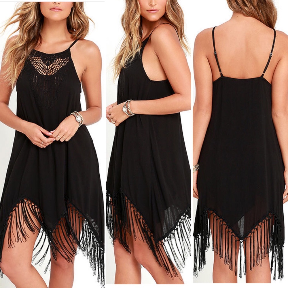 Amuse Society fringe dress size medium
